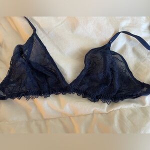 Lace Bralette in Navy Blue